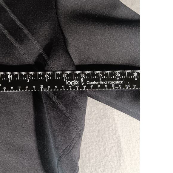 Fabletics Black Mesh Back Long Sleeve Workout Top Size M Activewear Athleisure - Picture 4 of 8